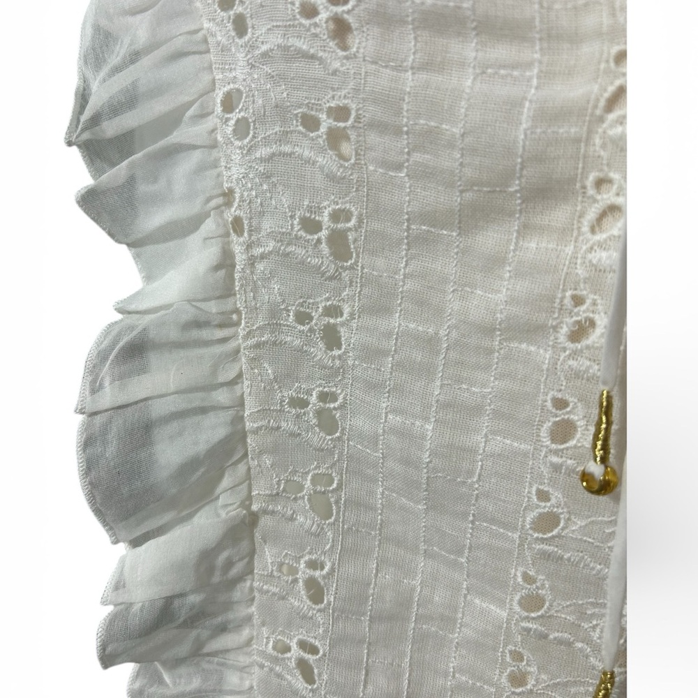 Jade by Johnny Was, Elegant White Lace Women's Top - Picture 6 of 8